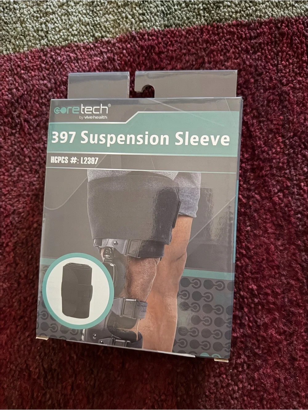 2 Black Suspension Sleeve Knee Supports - CoreTech